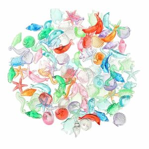 200個 シミュレーション 宝石 魚 タンク 装飾 子供 アクリル 動物 モデル 初期 海 動物 