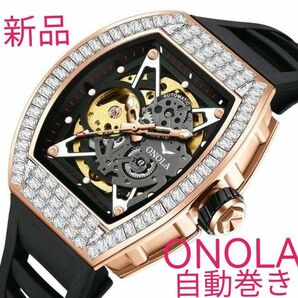 今だけ価格★■ 新品 ONOLA メンズ 腕時計 自動巻き