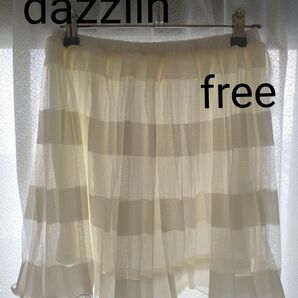 【dazzlin】ダズリン　チュール　ミニスカート　free　 フリルレース