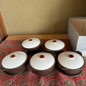 たち吉　茶マット　グラタン皿　5客セット　tachikichi ココット