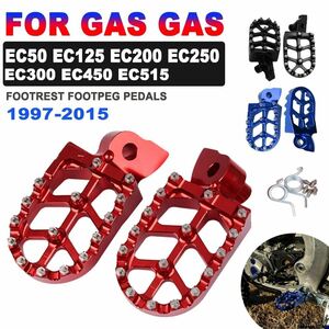 Gasgasバイクフットフットレストペグ用っガスgas ec 50 125 200 250 300 450 515 1997 2014 2015バイクアクセサリー