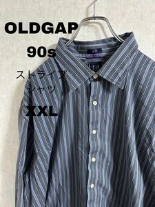 90s OLDGAP オールドギャップ ストライプシャツ XXL オーバーサイズ