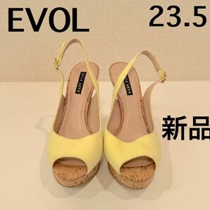 パンプス ヒール　サンダル　ミュール　EVOL ベイビーピュア　 オープントゥ