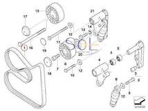 送料185円 BMW E39 E60 E61 オルタネーター側 ファンベルト Vベルト 525i 525i 528i 530i 3.0i 6PK1538 11281706545 出荷締切18時_画像2