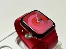 ★即決 バッテリー92%★ Apple Watch Series 7 41mm PRODUCT RED アップルウォッチ レッド アルミニウム GPS 純正品 レッド スポーツバンド_画像6