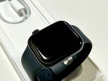 ★ 即決 バッテリー100% ★ Apple Watch Series 8 41mm アップルウォッチ ミッドナイト アルミニウム GPS 純正品 スポーツバンド 製品保証_画像8