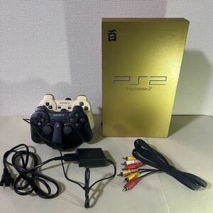 PS2 プレイステーション2 百式 ゴールド SCPHー5500 GU/ PS3 充電スタンド CECH-ZDC1J コントローラー2つ ps3 ソニー SONY 