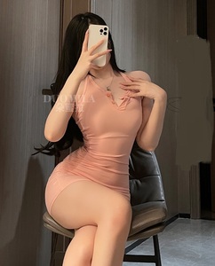  free shipping beige sexy lady's ero leather baby doll One-piece race ki- inner ito wear pink 