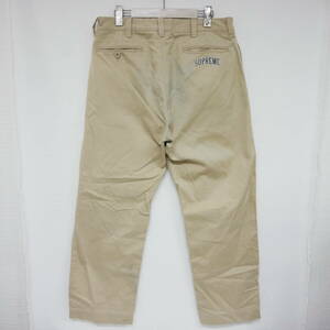 【1円】汚れ有り 国内正規 Supreme 19SS Arc Logo Chino Pant アーチロゴ チノパンツ チノパン Khaki カーキ ベージュ 30