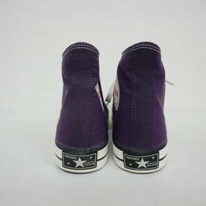 【1円】未使用 国内正規 CONVERSE Addict コンバースアディクト COACH CANVAS HI 70年代復刻 スニーカー 1CL786 PURPLE 紫 US8 26.5の画像6