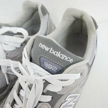 【1円】良好 国内正規 new balance ニューバランス MADE IN USA アメリカ製 米国製 M992GR 992 スニーカー GREY グレー 灰 US8.5 26.5 D_画像7