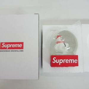 【1円】未使用 国内正規 Supreme 21AW 21FW Snowman Snowglobe スノーマン スノードーム インテリア Red レッド 赤 Free