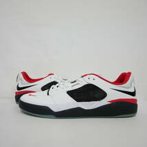 【1円】未使用 国内正規 NIKE SB ナイキエスビー ISHOD WAIR PRM PREMIUM イショッド DZ5648-100 WHITE BLACK UNIVERSITY RED 白黒 US9 27_画像2