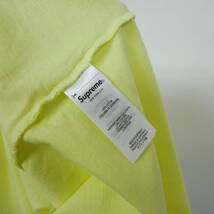 【1円】試着 国内正規 Supreme 24SS Washed Tag S/S Top Tee ウォッシュドタグ 半袖Tシャツ Bright Yellow ブライトイエロー 黄 M_画像5