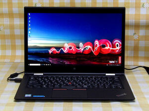 ■美品 X1 Yoga 1st Signature Edition WQHDタッチ Core 5-6200U 8GBメモリ 256GB-SSD 10Pリカバリ■LM