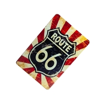 ルート６６ブリキ看板　20㎝×30㎝　ROUTE66②　レトロ風　新品　未使用品 _画像4