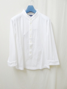 MILOK ミロック　新品未使用　バンドカラー　カットシャツ　WHITE Mサイズ