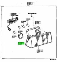 トヨタ COROLLA LEVIN AE86 リヤコンビネーションランプボデー ガスケット LR GASKET REAR COMBINATION LAMP BODY LR Genuine AE8#..2D_画像2