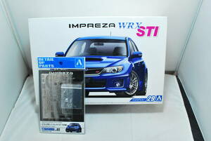 # rare! unopened Aoshima 1/24 Subaru Impreza WRX STI GRB & optional etching parts set *07/*10 selection type #