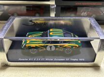 スパーク spark 1/43 Porsche 911 S 2.5 n°1 Winner European GT Trophy 1972 [S0992] John Fitzpatrick_画像10