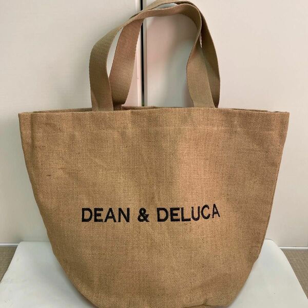 ★新品★DEAN&DELUCA 麻トートバッグジュートバッグ　Lサイズ