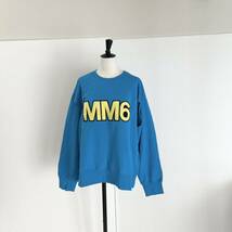 MM6 Maison Margielaマルジェラ　ロゴ入りスウェット　ブルー　S_画像10