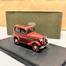 1円 スタート エブロ 1/43 DATSUN 17 Sedan 1938 ダットサン 17 セダン '38 ダークレッド_画像3