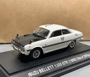 1円 スタート エブロ 1/43 ISUZU BELLETT 1600 GTR 1969 いすゞ ベレット 1600 GTR '69 ホワイト/ブラック