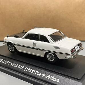 1円 スタート エブロ 1/43 ISUZU BELLETT 1600 GTR 1969 いすゞ ベレット 1600 GTR '69 ホワイト/ブラックの画像2