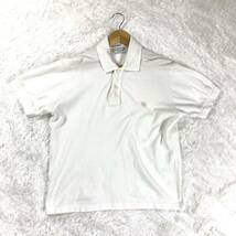 ジバンシー 刺繍 半袖ポロシャツ ホワイト XS YA6339_画像1