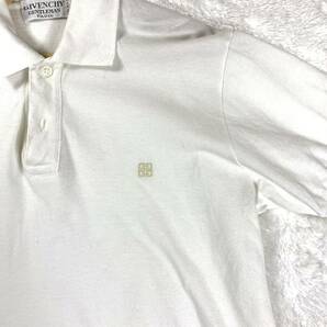 ジバンシー 刺繍 半袖ポロシャツ ホワイト XS YA6339の画像2