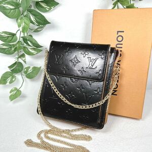 1円 LOUIS VUITTON ルイヴィトン ヴェルニ モット ショルダー ミニトート 肩がけ ハンドバッグ シリアル TH0999 ブラック×イエロー系