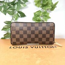 1円 ルイヴィトン LOUIS VUITTON ダミエ 長財布 ジッピー ラウンドファスナー N41661 シリアルナンバー CA4175 男女兼用_画像2