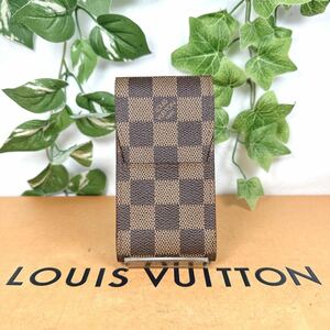 1円 LOUIS VUITTON ルイヴィトン N63024 ダミエ エベヌ シガレットケース シリアル CT0947