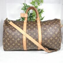 1円 ルイヴィトン LOUIS VUITTON キーポル・バンドリエール 45 ボストンバッグ 旅行バックM41418 モノグラム シリアル851 SD_画像1