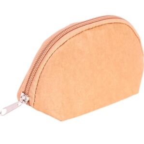 ポーチ クラフト紙製 クラフト ポケットポーチ クラフト紙 メイクポーチ 持ち運び ポケットポーチ 化粧ポーチ