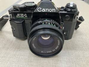 A【11C187.12C55】Canon キャノン AE-1PROGRAM FD50ｍｍ 1:1.8 レンズ付き カメラ フィルム 動作未確認 ジャンク品 セット売り お得 趣味
