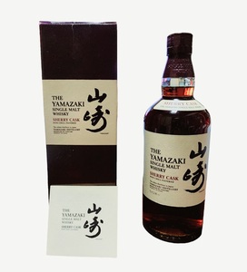 サントリー 山崎 シェリーカスク 2010 箱・説明書付 700ml 48% ウイスキー SUNTORY THE YAMAZAKI SINGLE MALT WHISKY SHERRY CASK