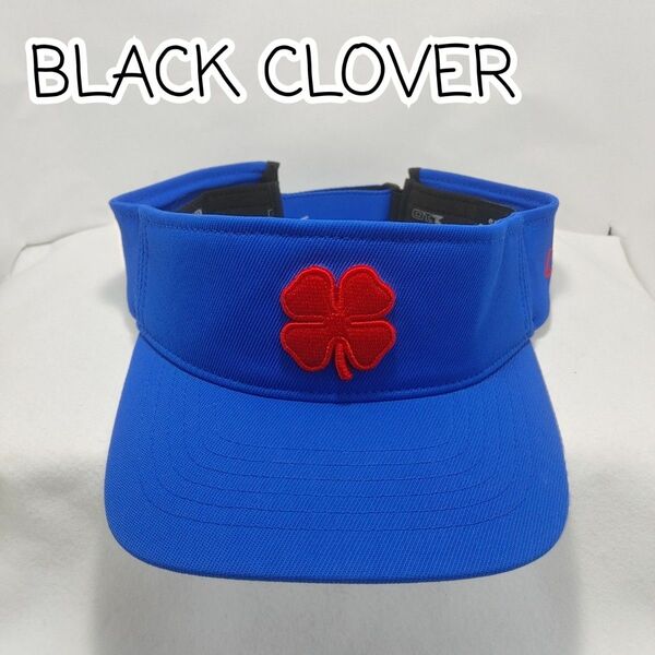 [USED] BLACK CLOVER サンバイザー ブルー(RED/ROYAL) フリーサイズ(約55～57㎝)【0309】