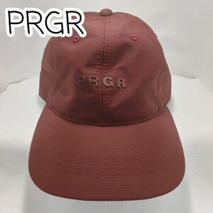 [USED] PRGR キャップ ブラウン フリーサイズ(56～60㎝)【0316】