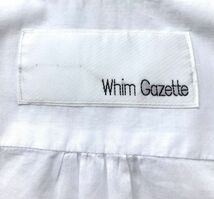 ウィムガゼット 　ドロップショルダー　薄手　シャツブラウス　白　Whim Gazette_画像9