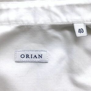 オリアン 美品 イタリア製  シャツ ブラウス ガゼット  サイズ40   白  ORIANの画像8