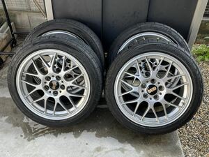 ◆激安 現状使用可 BBS RG-R RG703 マークX プリウスα クラウン レクサスIS HS アルファード ヴェルディファイア エスティマ スカイライン