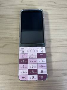 INFOBAR xv KYX31 チェリーベリー 中古　美品　プロテクトカバー付き SIMロック解除済み