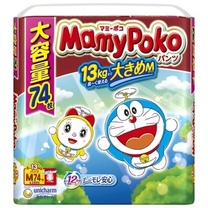  мумия poko брюки M74 листов Doraemon × 3 пункт 