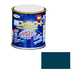 多用途 水性スーパーコート アサヒペン 塗料・オイル 水性塗料1 1/12Lオーシャンブルー