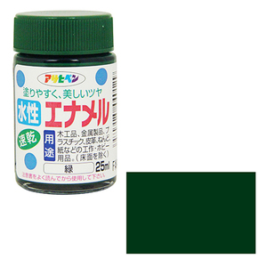 水性エナメル アサヒペン 塗料 ニス・ホビー塗料 25ml ミドリ