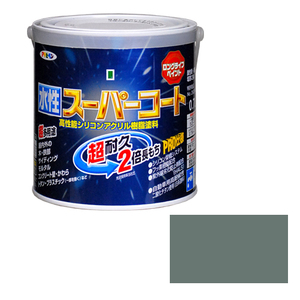 多用途 水性スーパーコート アサヒペン 塗料・オイル 水性塗料1 0.7L ライトグレー