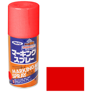 マーキングスプレー アサヒペン 塗料・オイル スプレー塗料 300ml アカ