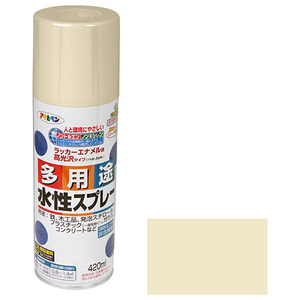 水性多用途スプレー アサヒペン 塗料 スプレー塗料 420ml ミルキーホワイト